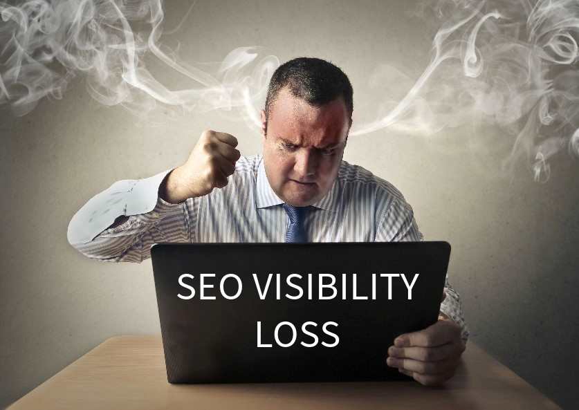 SEO visibility loss