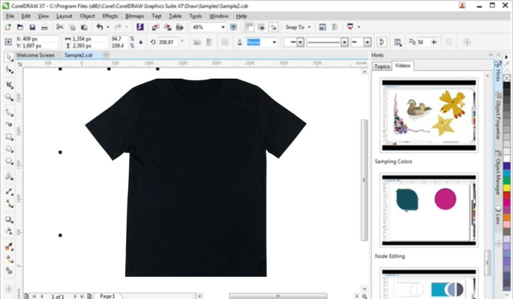 Design software for t-shirts